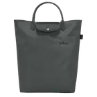 Longchamp Le Pliage Medium Green Recycled Short Handle Tote Bag ~NIP~ GRAPHITE