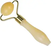 MUSISALY Jade Eye Roller Massage Tool Yellow Jade Face Roller for Skin Care Promotes Comfortable Handle for Aging
