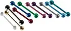 TONGUE BARS 18 mm balls barbell nipple PIERCING RINGS NEW BODY JEWELRY
