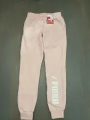 NWT Puma girl WINTER pink sparkle soft interior sweatpants pants size XL 16
