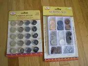 New ! High Quality Sewing Kit Resinous Buttons Assorted Color and Style Washable