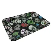 Decorative Remote Side "Dia De Los Muertos" Tray Decoration metal Snack Tray