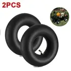2PCS 4.10-3.50-4 Inner Tube Bent Valve for Wheelbarrows Lawn Mowers Trolley Cart