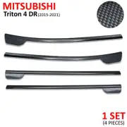Carbon 4Dr Line Window Sill Cover Trim For Mitsubishi L200 Triton MQ 2015 2021