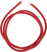 X AUTOHAUX 210cm 4AWG Battery Inverter Cable 3/8" 5/16" Battery Cable Tinned Copper Red OT Type 1 Pc