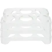3 Pcs Egg Storage Box Trays for Kitchen Dispenser Cabinet Holder Refrigerators