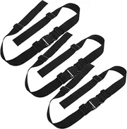 MAGICLULU 3pcs High Chair Straps Highchairs High Chair for Stroller Wagon Stroller Harness Belt Pushchair Safety Straps Replacement Belt Polyester Black