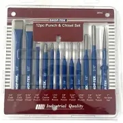 12-Piece Cold Chisel, Pin, Center and Starter Punch Set