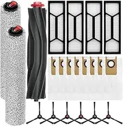 21 Pack Replacement Parts Accessories Kit Compatible with Eufy Omni S1 Pro/S1, Robot Vacuum Accessories Kits Include,1 Main Brush,2 Rolling Mops,4 Filters,8 Dust Bags,6 Side Brushes