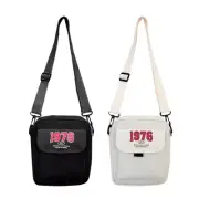 Nylon Shoulder Bag Carrying Bag Fashion LeisureBag Mini Square Bag Black/White