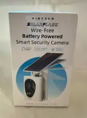 Virtavo SolarFlask Wire Free Battery Powered Smart Home Security Camera LJH10
