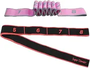 Happyyami Multipurpose Fitness Bands Yoga Stretch Straps for Home Gym Squat Glute Hip Training