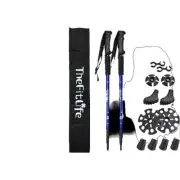 The Fitlife Nordic Walking/ Trekking Poles- 2 Sticks Blue Anti-Shock Brand New