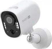 Xtreem 4K Wireless Security Camera, Indoor, Outdoor, Night Vision, 2-Way Talk, Siren Heat & Motion Detection, Swann Security App - SWIFI-4KXTRM