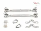 Stainless Wire Econo Balustrade kit-DIY- Saddle turnbuckle swage thimble LRBS