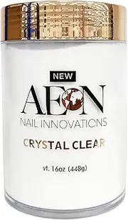 AEON Crystal Clear Powder – 16oz, Necessary Nails Acrylic Powder