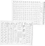 GREENADSCAPE Harp Chord Diagram Harp Chord Chart Poster Finger Charts Beginners Posters Coated Paper