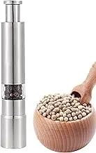 Manual Salt Grinder | Stainless Steel Manual Salt Grinder - Push Button Grinding Tool, Labor-Saving Cumin Mill for Camping, Home, Travel