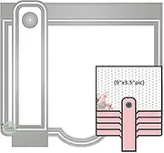 Matty’s Crafting Joy Rectangular Waterfall Flap Die Cut Set of 5, Nesting Metal Cutting Dies for Scrapbook Albums and Journals, Paper Crafting, Scrapbooking Supplies
