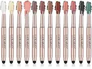 Joyeee Eyeshadow Stick Set 12PCS Shimmer Glitter Eye Shadow Long Lasting Waterproof Nude Blush Nose Shadow, Dimension Skinfinish Face Brightening High Gloss for Girl Women Makeup Palette Gift Kit