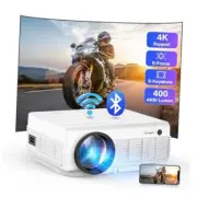 Projector 4K [Electric Focus&Keystone] Supported, Native 1080P 16000Lux 5G