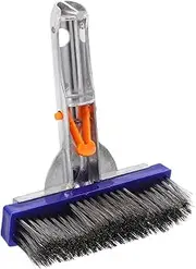 GANAZONO Heavy Duty Pool Brush Wire Pool Cleaning Brush for Stain Removal Swimming Pool Walls and Other Water Pools Portable and Easy to Use