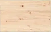 vidaXL Rectangular Replacement Table Top 80x50x2.5 cm - Solid Pine Wood - Rustic Charm