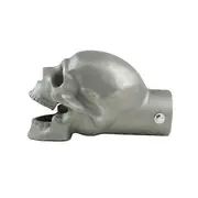 Skull Exhaust Tip Halloween Stainless Motorcycle Exhaust Metal Heat-resistant Cool Style Pipe Decor No