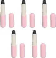 5PCS Silicone Lip Brush Set Professional Smudge Concealer Round Head Portable Cosmetic Makeup Lipstick Brush Set for Makeup Artists