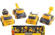 Construction Vehicles Toy Set Digger Crane Dump Truck Cement Mixer 8cm AGE 3+