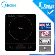 Midea Portable Induction Cooker 3-hour timer 8 cooking modes and temperature