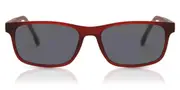 Men's Sunglasses - Rectangle Plastic Burgundy Full Rim - SmartBuy Collection
