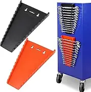 HORUSDY 2-Piece Magnetic Spanner Holder, Magnetic Wrench Organizer, Magnetic Spanner Storage Rack, SAE(1/4" - 1/16") and Metric(6mm-24mm)