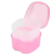Dental Orthodontic Retainer Container Cleaning Case,Denture Bath Box Case Cup Ho