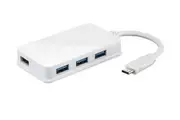 D-Link USB-C to 4-Port USB 3.0 Hub White
