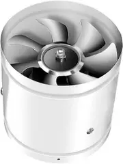 Exhaust Fan, Low Noise Inline Duct Booster Exhaust Fan,Extractor Ventilator(4 inch white)