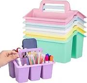 Find Scrapblooms Plastic Caddy For Classroom,Office,Home,6-pack Storage Caddy For Pencil,Pen,Craft Tools (Pastel Color)