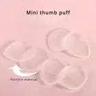6pcs Mini Silicone Fingertips Cosmetic Puff Jelly Puff Face Foundation BB