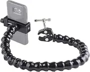 MOGO ModularHose Assistive Technology Phone Holder with Compact Mini Clamp, Mounts to Round Tubes up to 1.5" Diameter, 24 Inch Arm