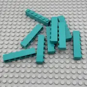 LEGO Brick - Dark Turquoise - 1 x 6 - QTY x10
