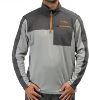 Klim Glacier 1/4 Zip, functional pullover , color: Light Grey/Dark Grey , size: XL