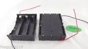 10pcs Hold 3 Li-ion 18650 Parallel Battery Holder Case 3.7V With 2 Wire Lead DIY