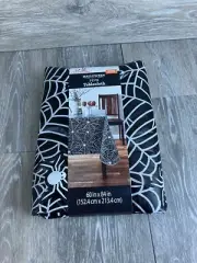 Halloween Spiderweb Tablecloth PEVA 60” X 84” Rectangle
