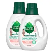 Seventh Generation Baby Laundry Detergent Fresh Scent 40 oz 2 Pack
