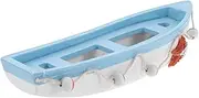 HAMPPLIES Elegant Wooden Desktop Sailboat Mediterranean Decor Home Accessory Office Ornament Unique Craft