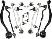 Control Arm Ball Joint Stabilizer Link Tie Rod End Assembly Kits Compatible with BMW X3 Series E83 2.0i 2.5i 3.0i xDrive 2003-2011