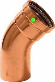 Viega 20673 ProPress Zero Lead Copper XL-C 45-Degree Elbow with 3-Inch FTG x P