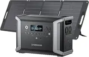 Solar Generator DBS2300, 2330Wh Portable Power Station with EV Semi-solid State LiFePO4 Battery & with 120W Solar Panel, Suitable for Camping Home Backup, Emergency