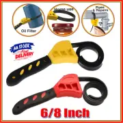6/8Inch Belt Wrench Oil Filter Puller Strap Spanner Strap Opener Chain Wrench #W