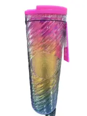 NWT Starbucks Tim Singleton 2023 Pride Rainbow Swirl Cup 16 fl oz Tumbler